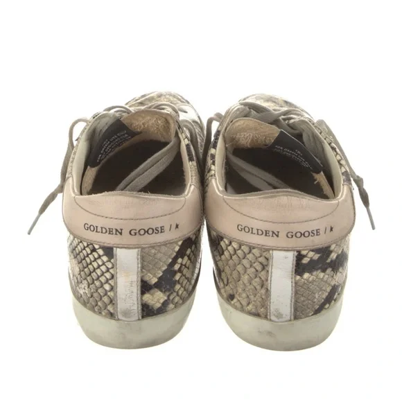Golden Goose Superstar Sneakers Size 10 Snake Embossed - Picture 4 of 15